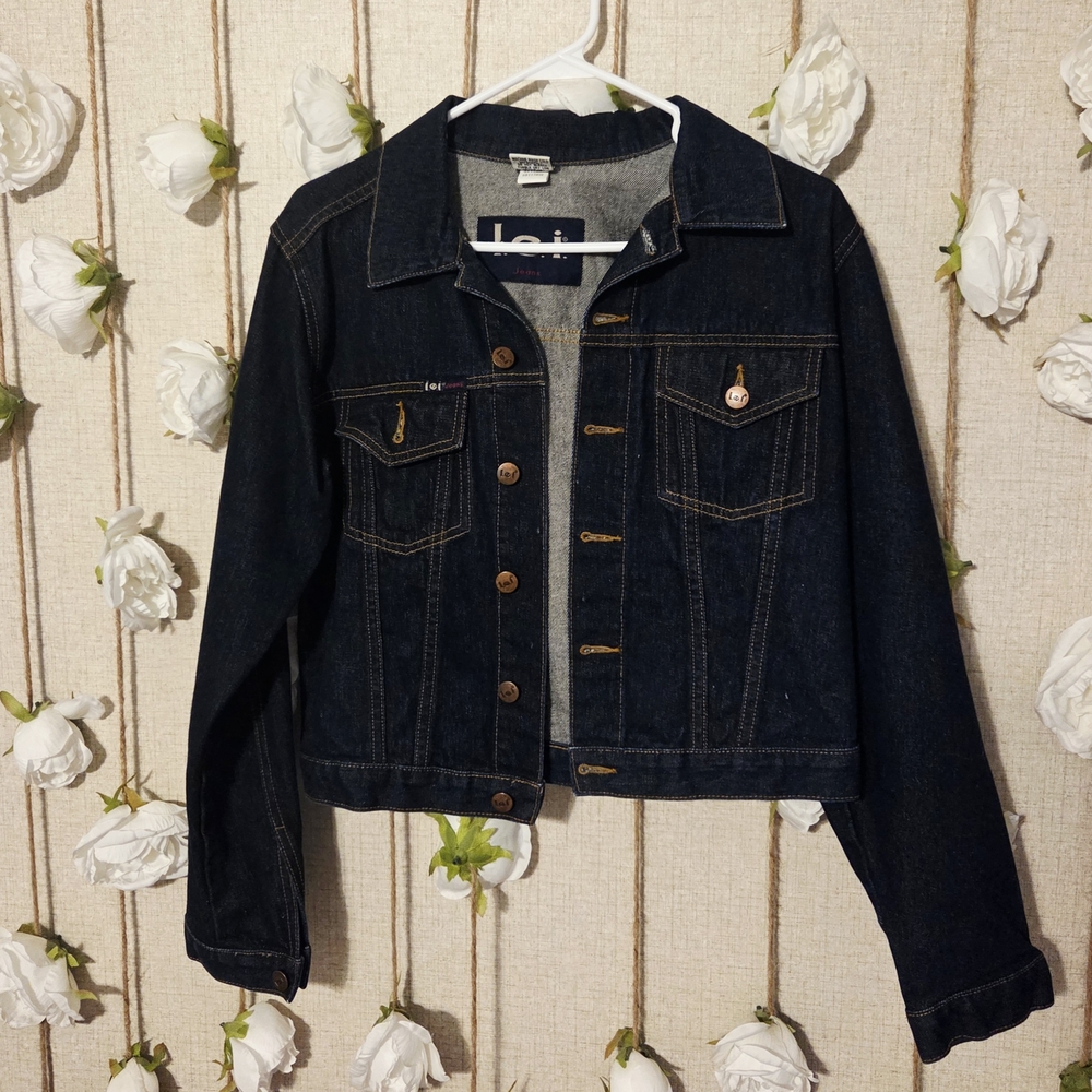 LEI Dark Indigo Denim Jacket